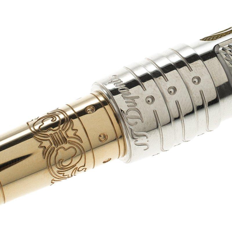 S.T.Dupont White Knight Limited Edition President Fountain Pen, 18k Gold Nib 1