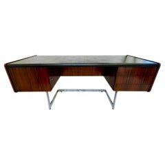 Ste. Marie & Laurent Rosewood and Chrome Desk