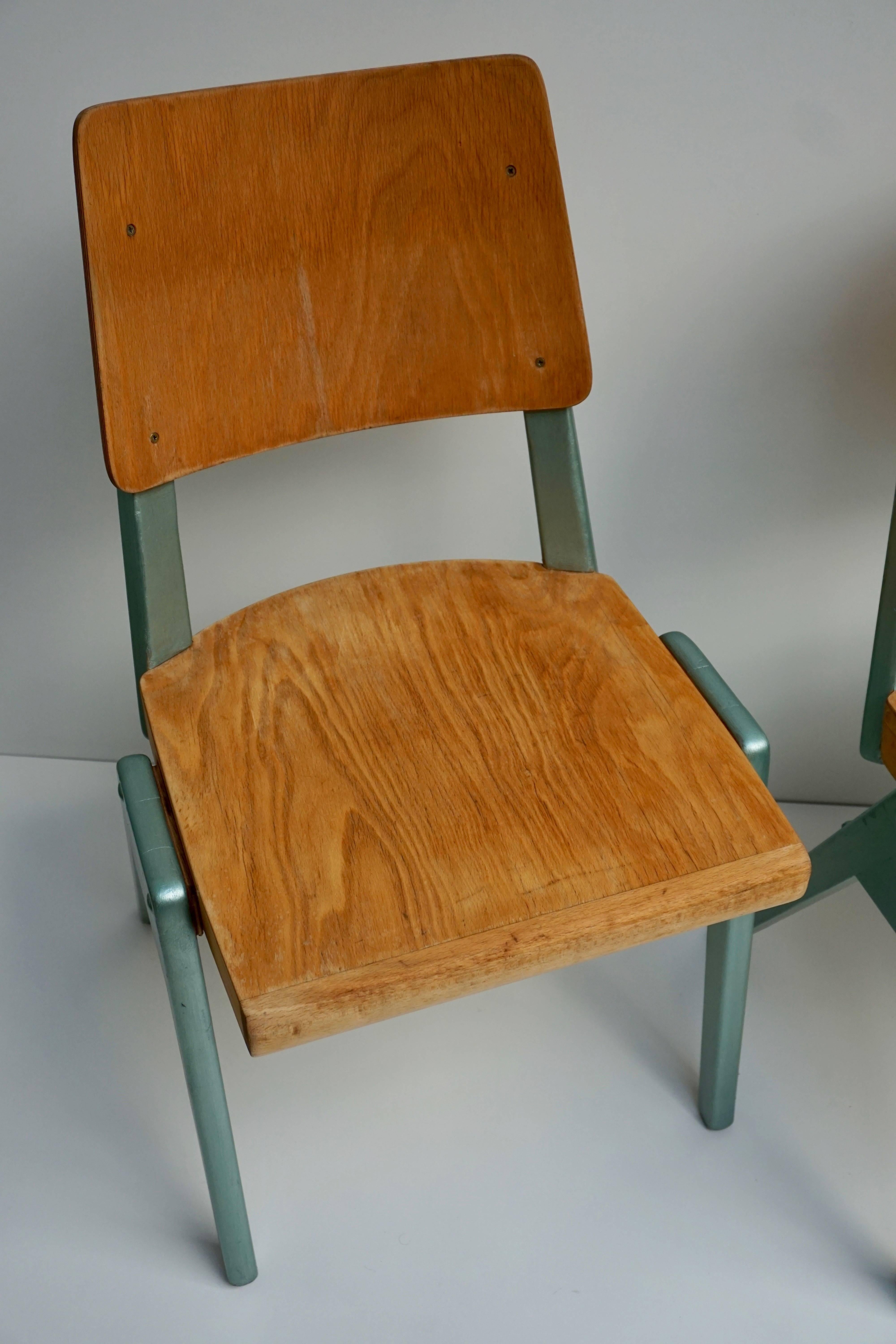 Four Plywood Dining Chairs For Sale 9