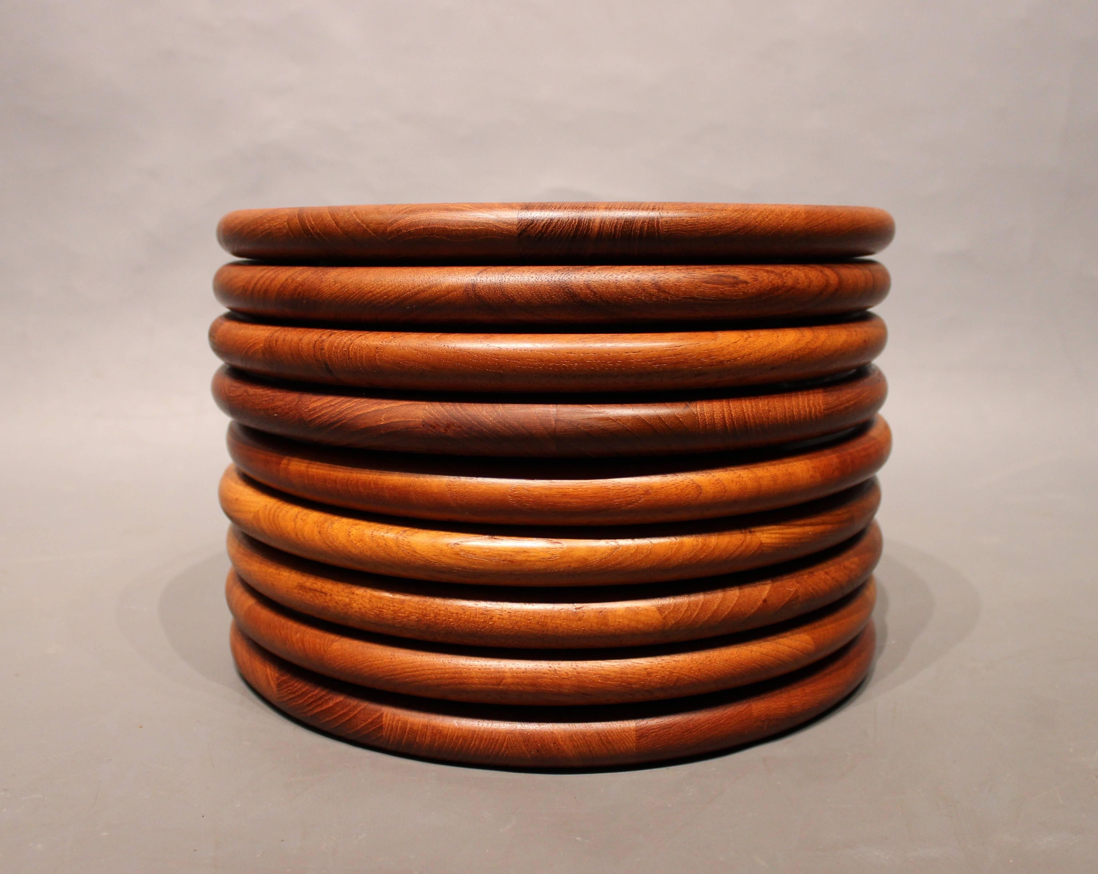Steak plates in massive teak by Jens Harald Quistgaard and of Danish design from the 1960s.
