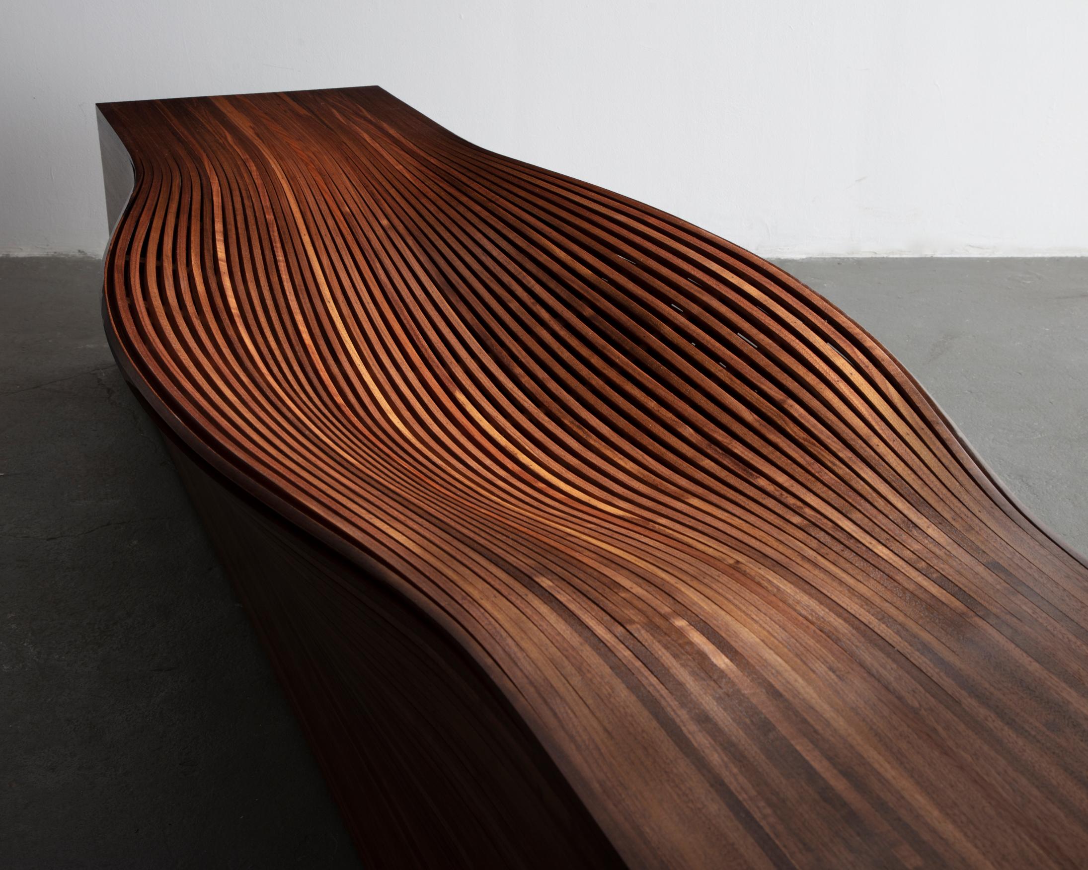 steam bent bench
