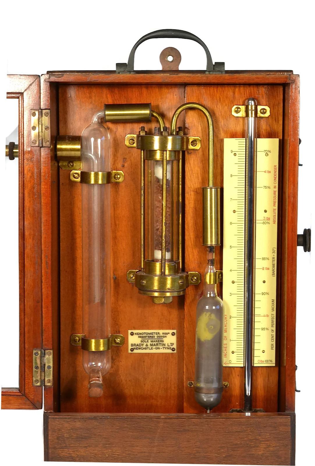 English Steam Age Kenotometer by Brady and Martin For Sale