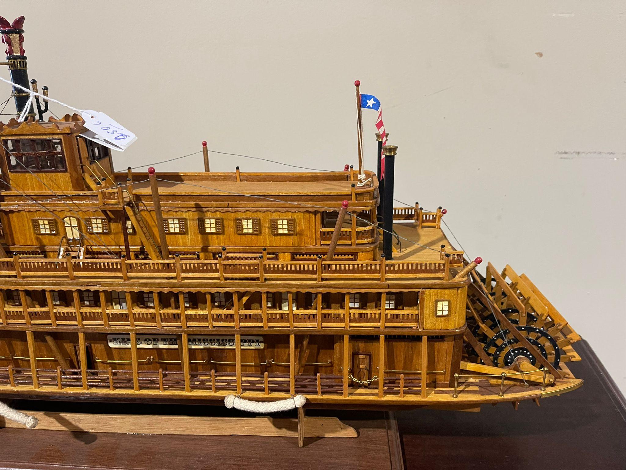 STEAM SHIP Modell „KING OF THE MISSISSIPPIPPI“ 20. Jahrhundert im Angebot 4