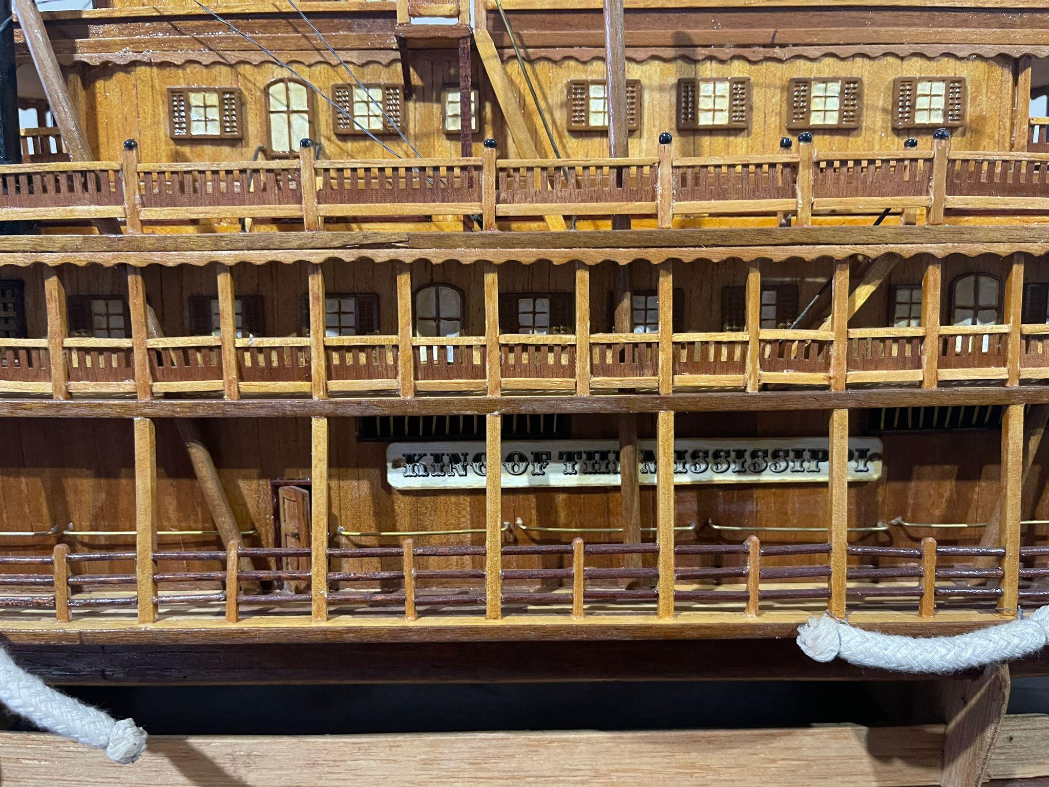 STEAM SHIP Modell „KING OF THE MISSISSIPPIPPI“ 20. Jahrhundert im Angebot 5