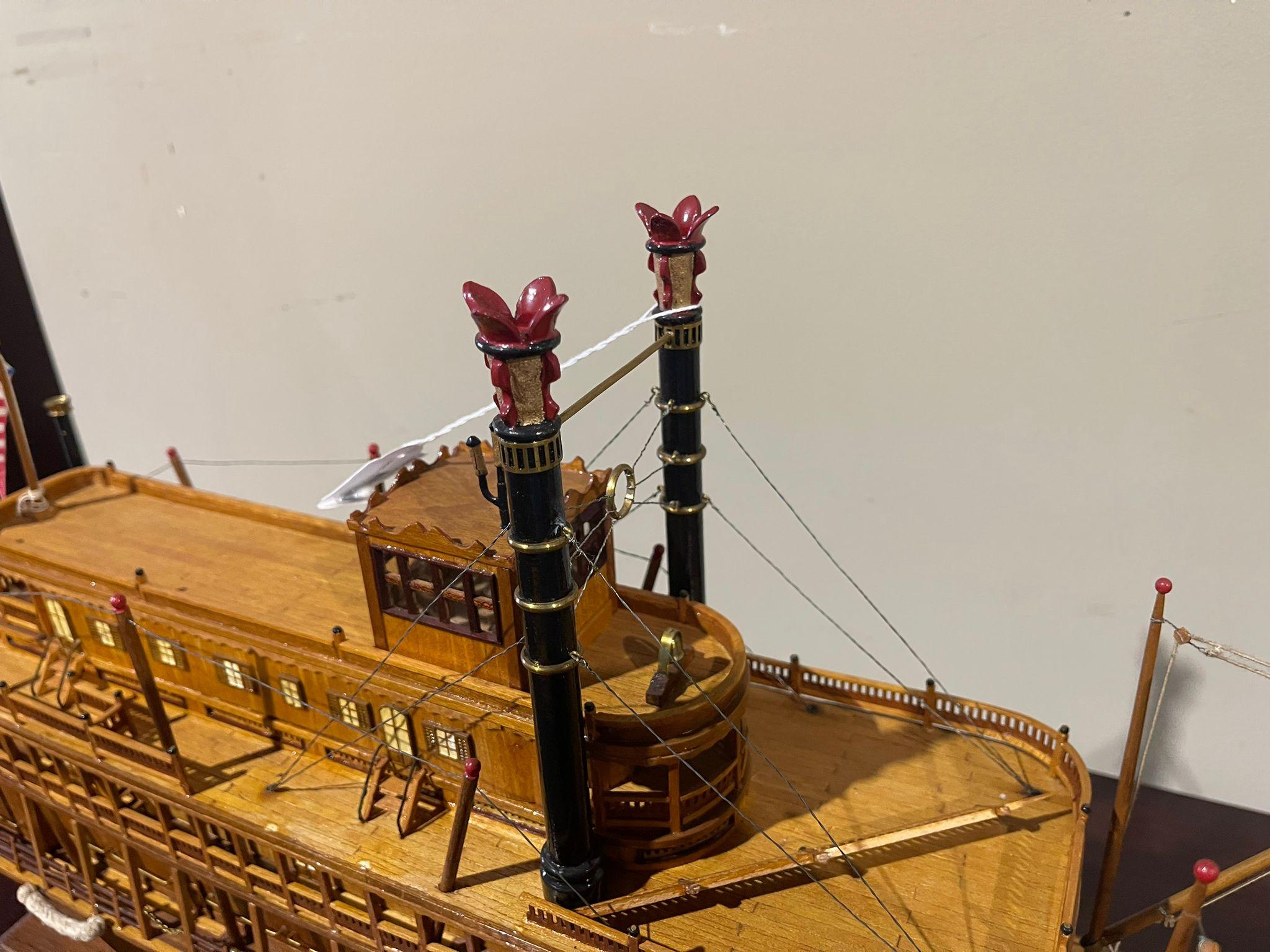 STEAM SHIP Modell „KING OF THE MISSISSIPPIPPI“ 20. Jahrhundert im Angebot 1