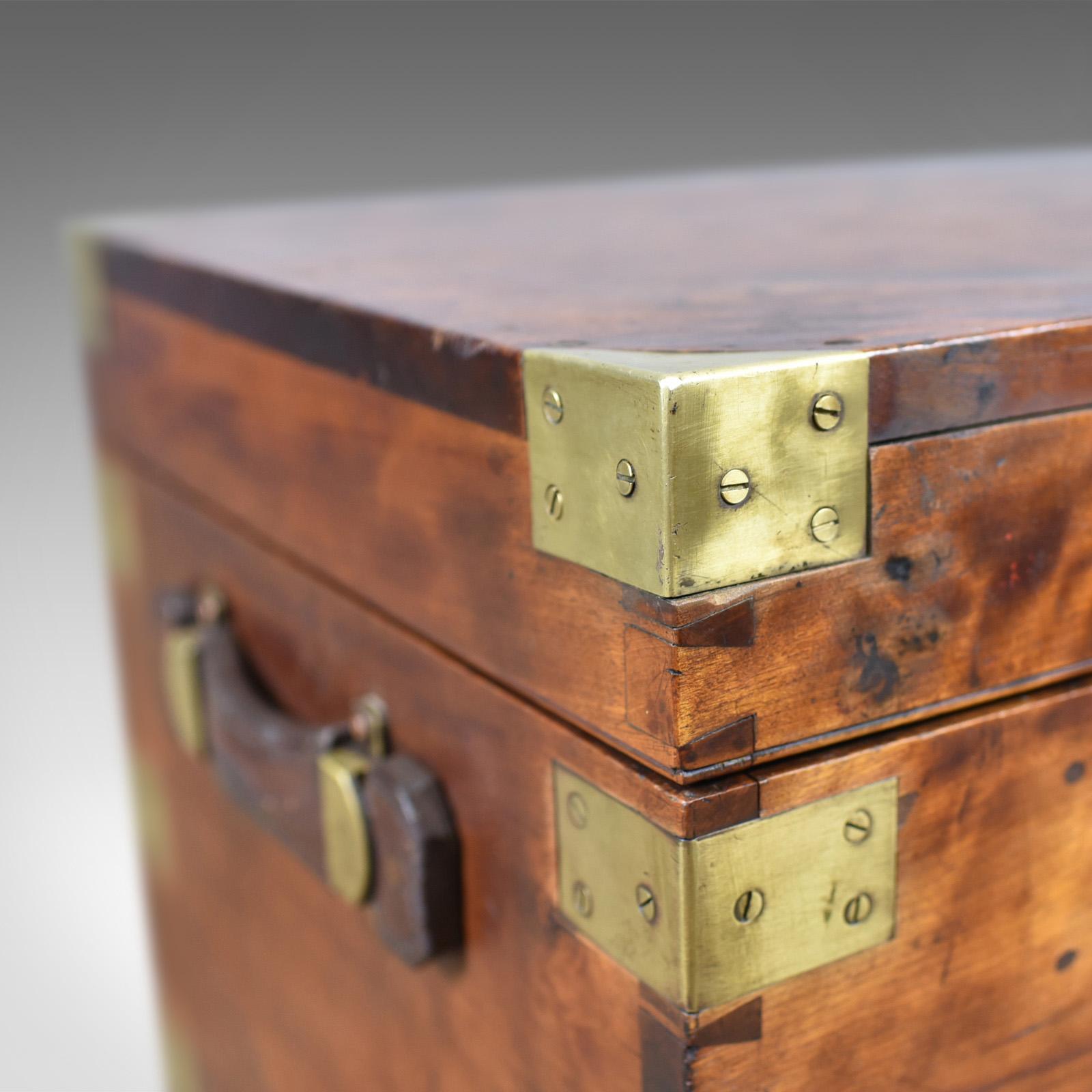 Steamer Chest, Marine, English Travel Ship's Trunk W Insall & Sons, circa 1870 4