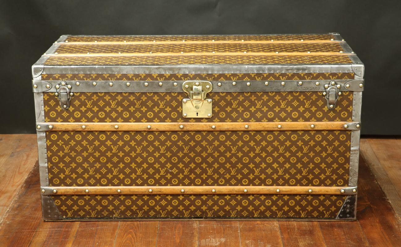 French Steamer Louis Vuitton Trunk, with Its Interior in Camphor