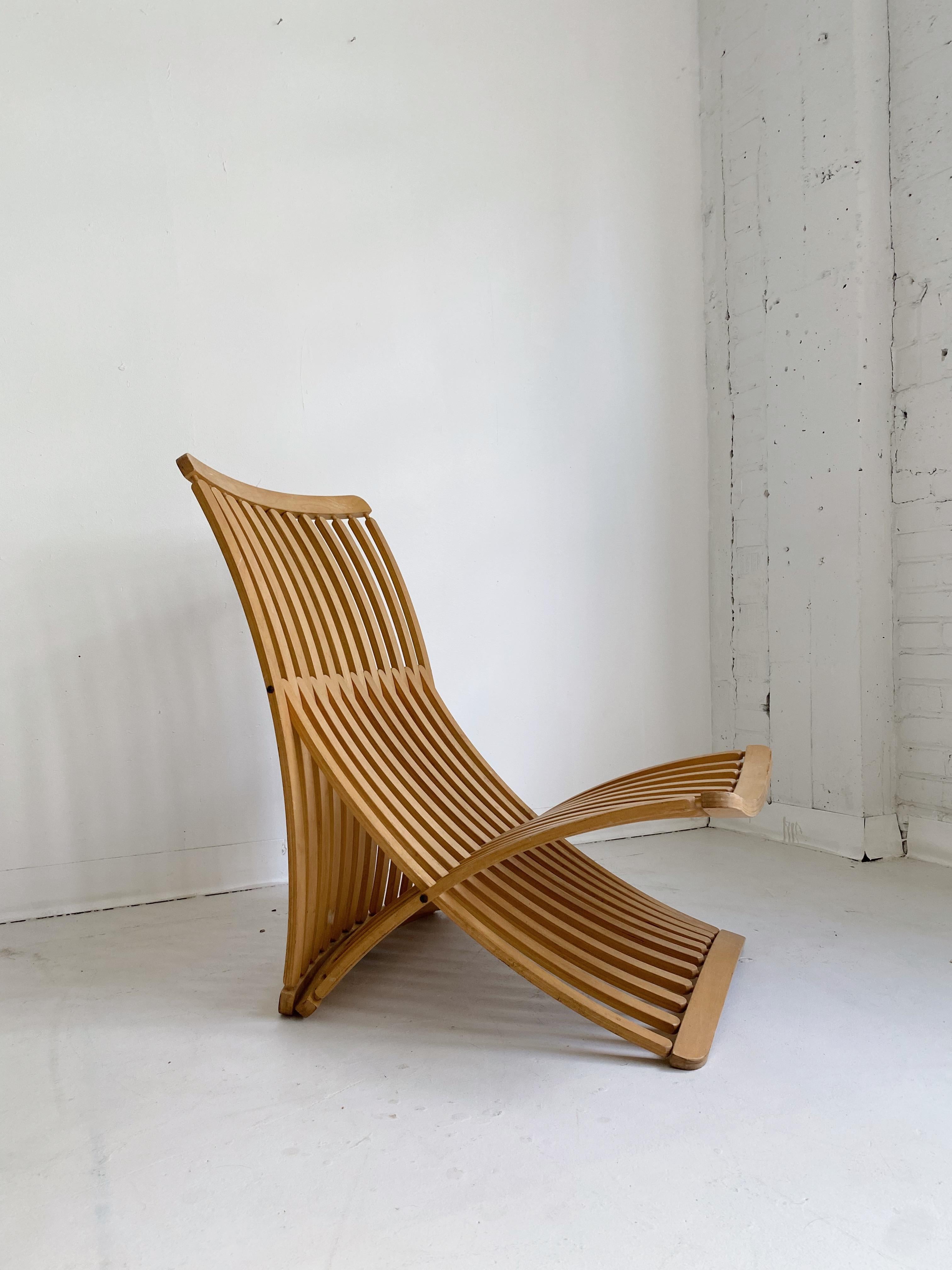 Late 20th Century Steamer Lounge Chair by Thomas Lamb for Ambient Systems