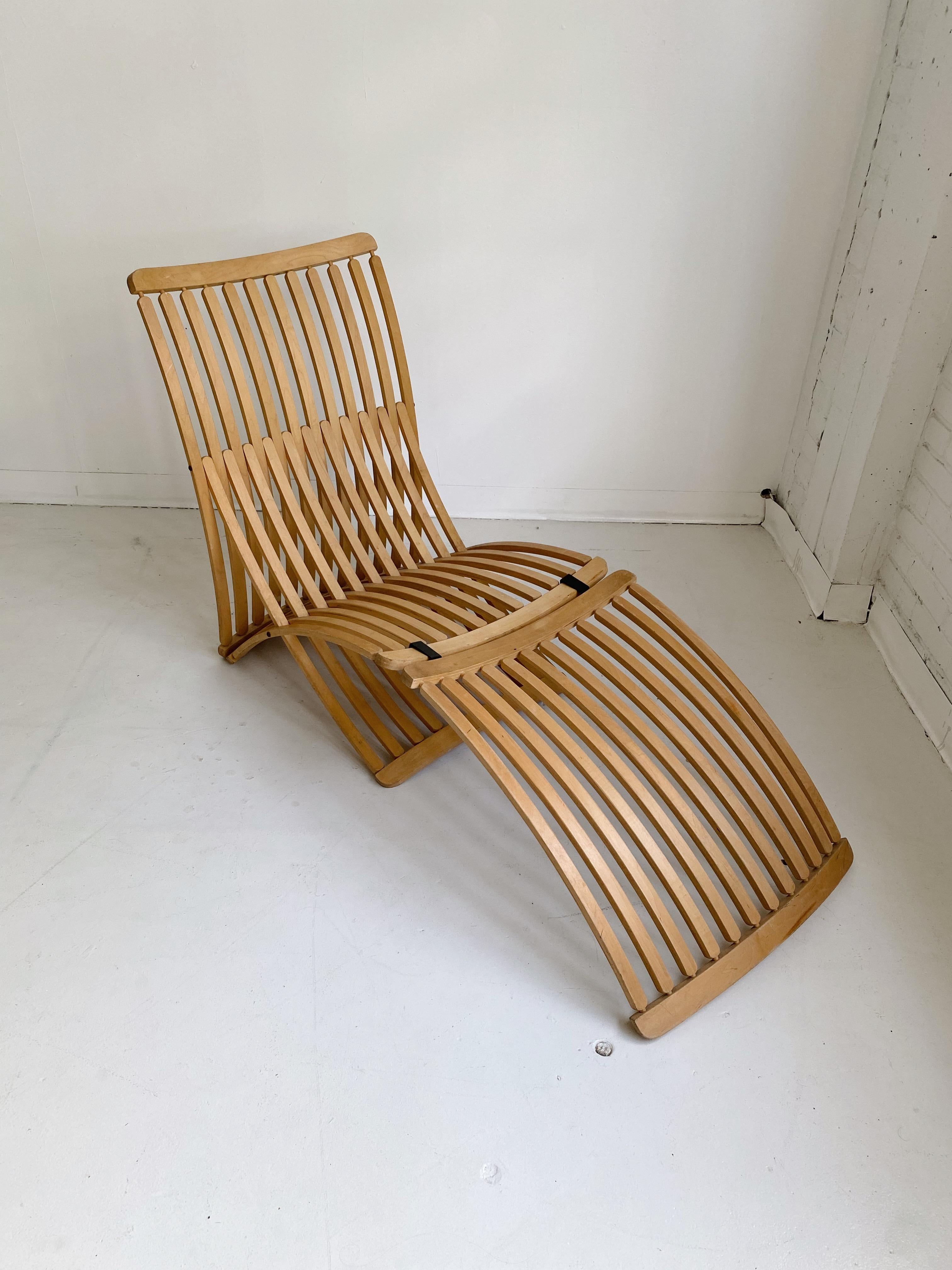 Steamer Lounge Chair von Thomas Lamb für Ambient Systems (Ahornholz)