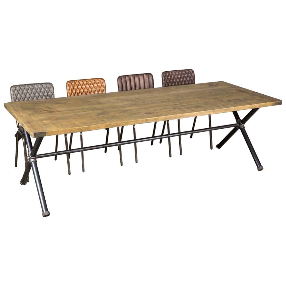 Steamer Pipe Dining Table, 20th Century For Sale