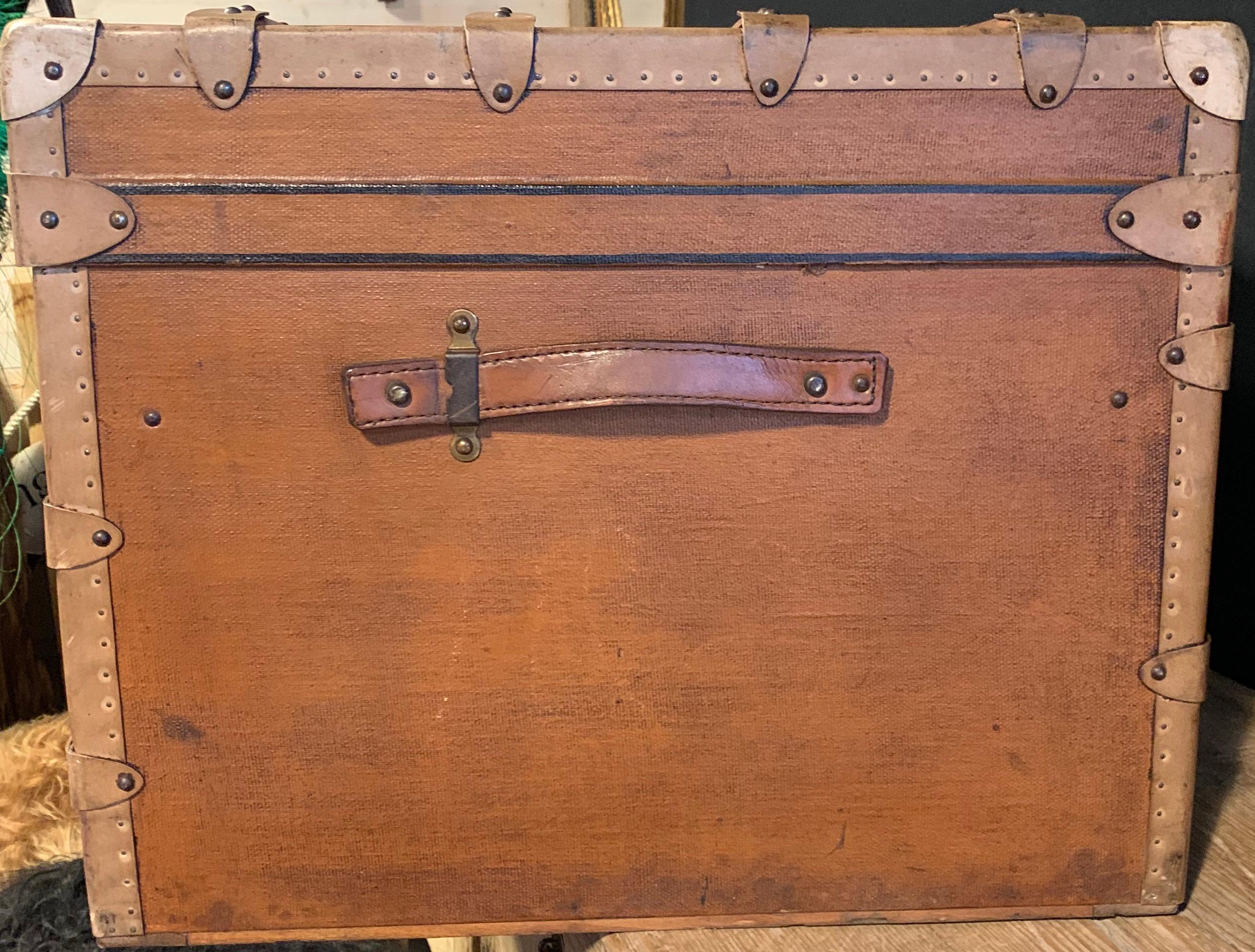 Brass Steamer Trunk, 1920s