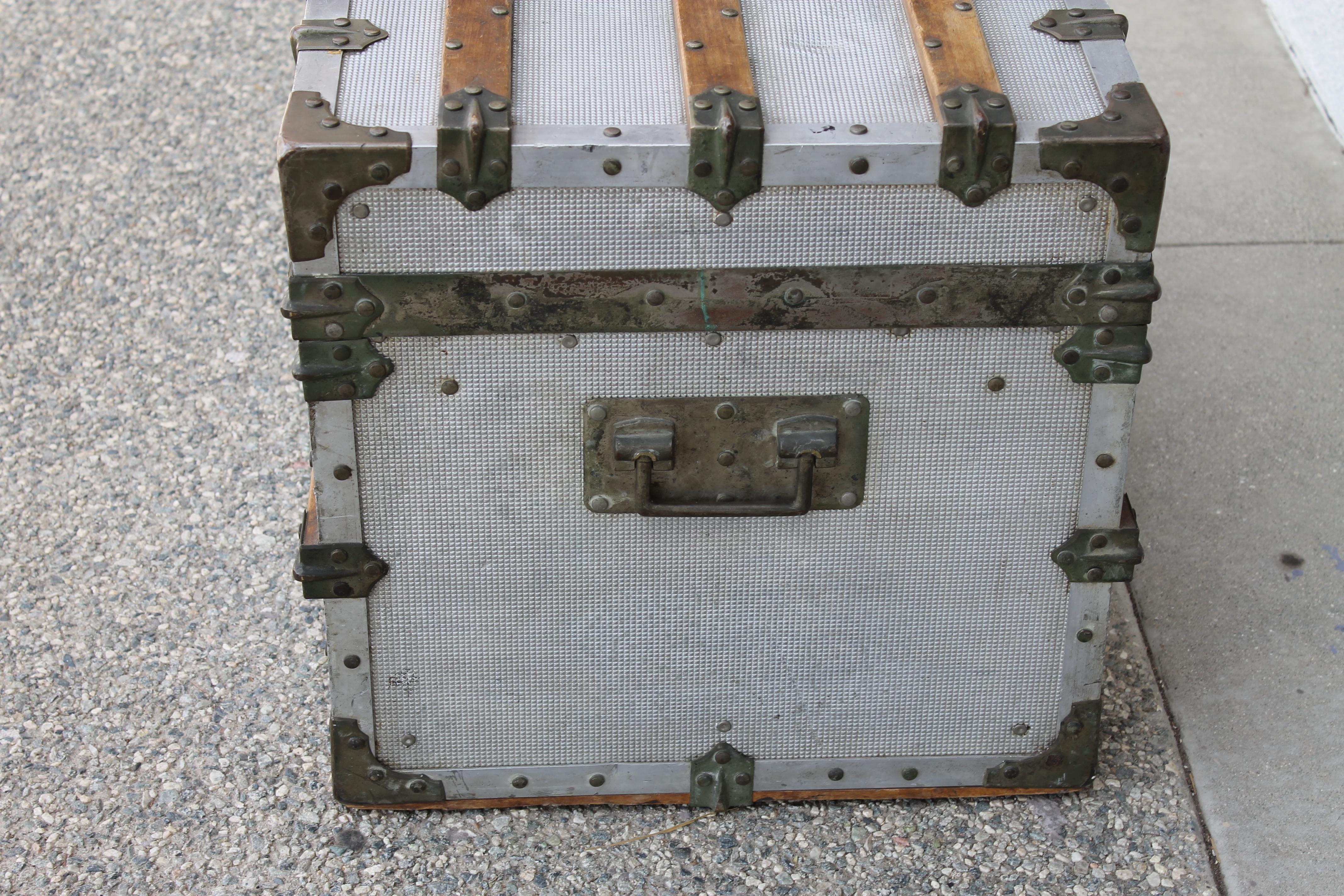 French Steamer Trunk Made in Paris, France
