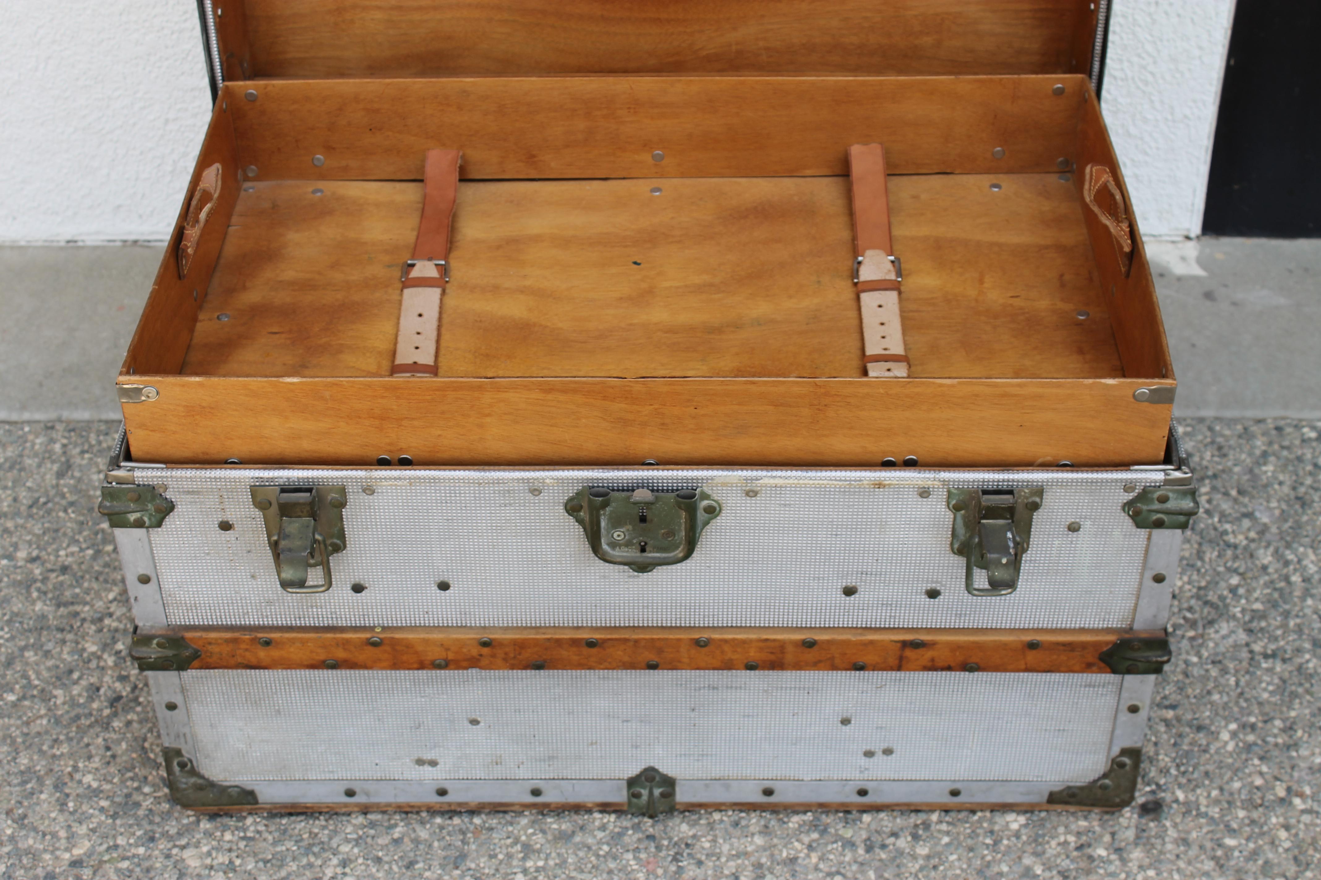 Steamer Trunk Made in Paris, France 1
