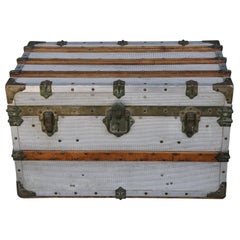 Vintage Steamer Trunk Made in Paris, France