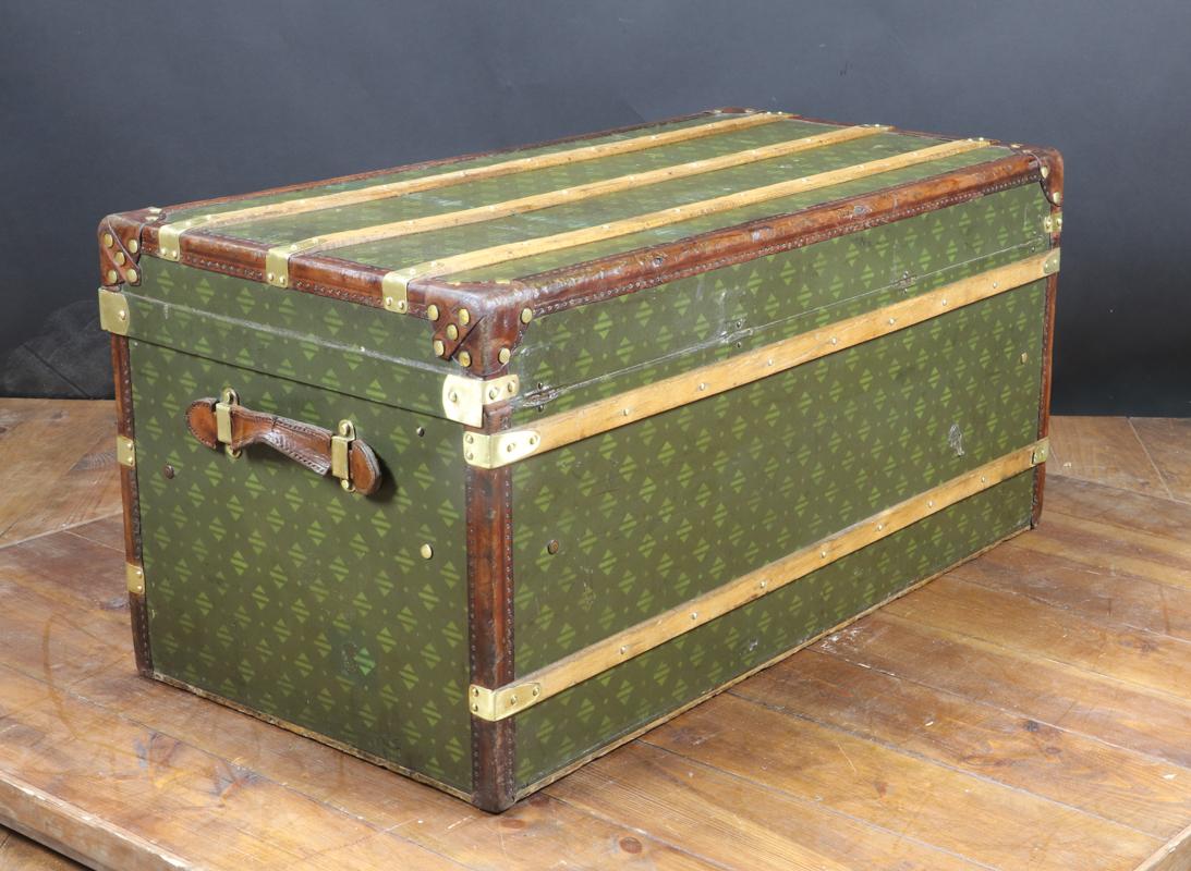 Steamer Trunk with Unknown Monogram For Sale 1