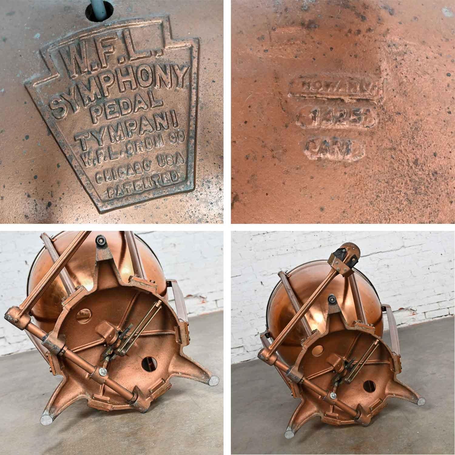 Table centrale à tambour en cuivre industriel Steampunk de WFL Drum Co  en vente 5