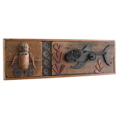 Steampunk wall Art "A day out Fishing" Monkey Fish The Netherlands, Summer- 1965