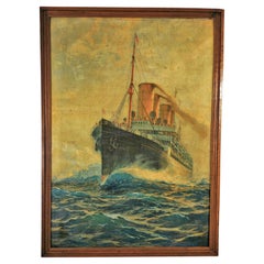 Steamship Painting Kronprinzessin Cecilie