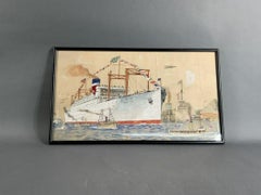 Steamship Painting of SS Southern Cross