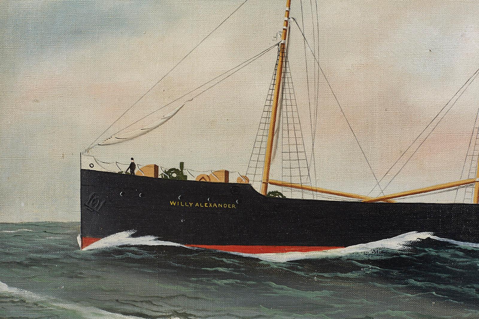 20th Century Steamship Willy Alexander by Alfred Jensen, 1909