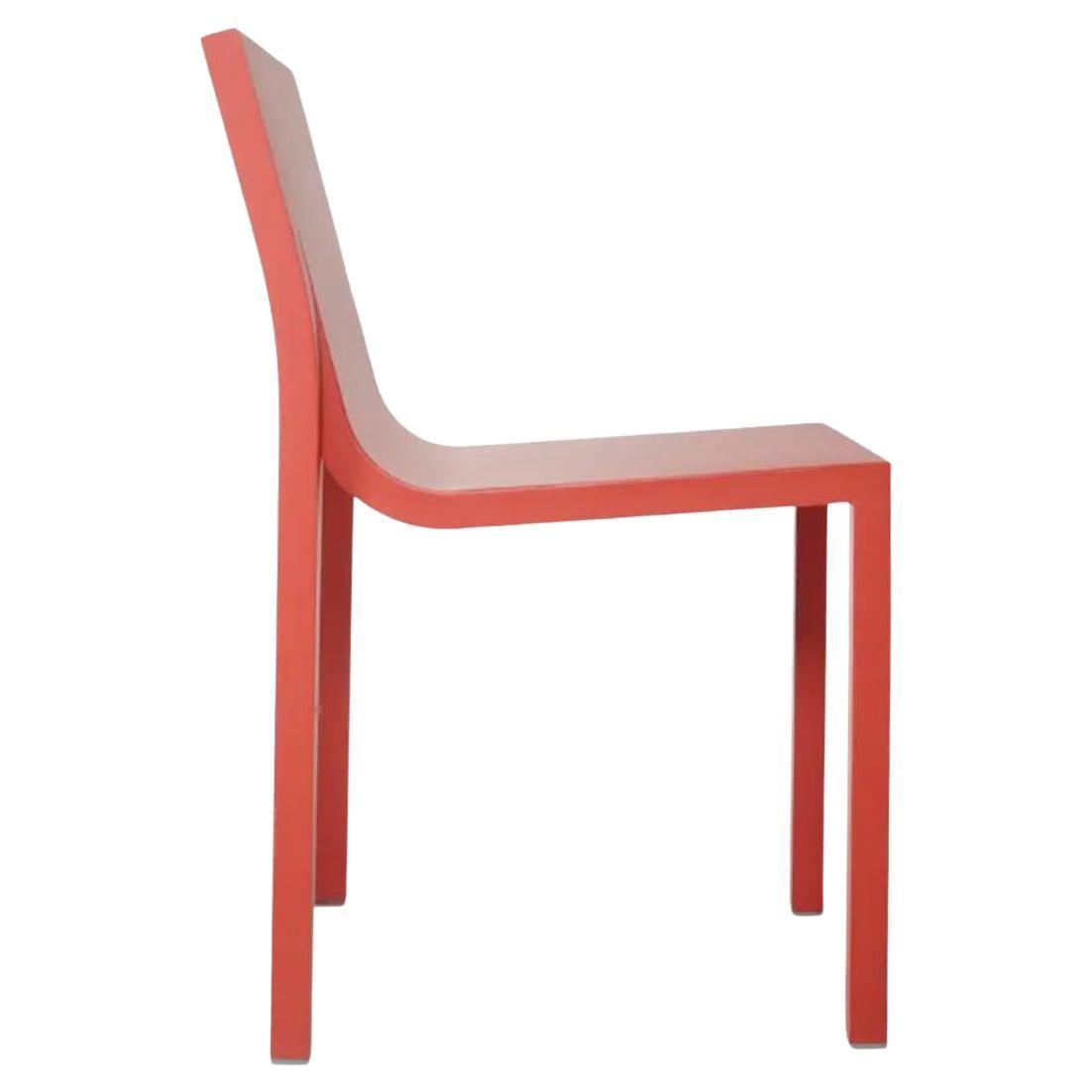 Sedia Stedelijk in alluminio saldato rosso di Sabine Marcelis