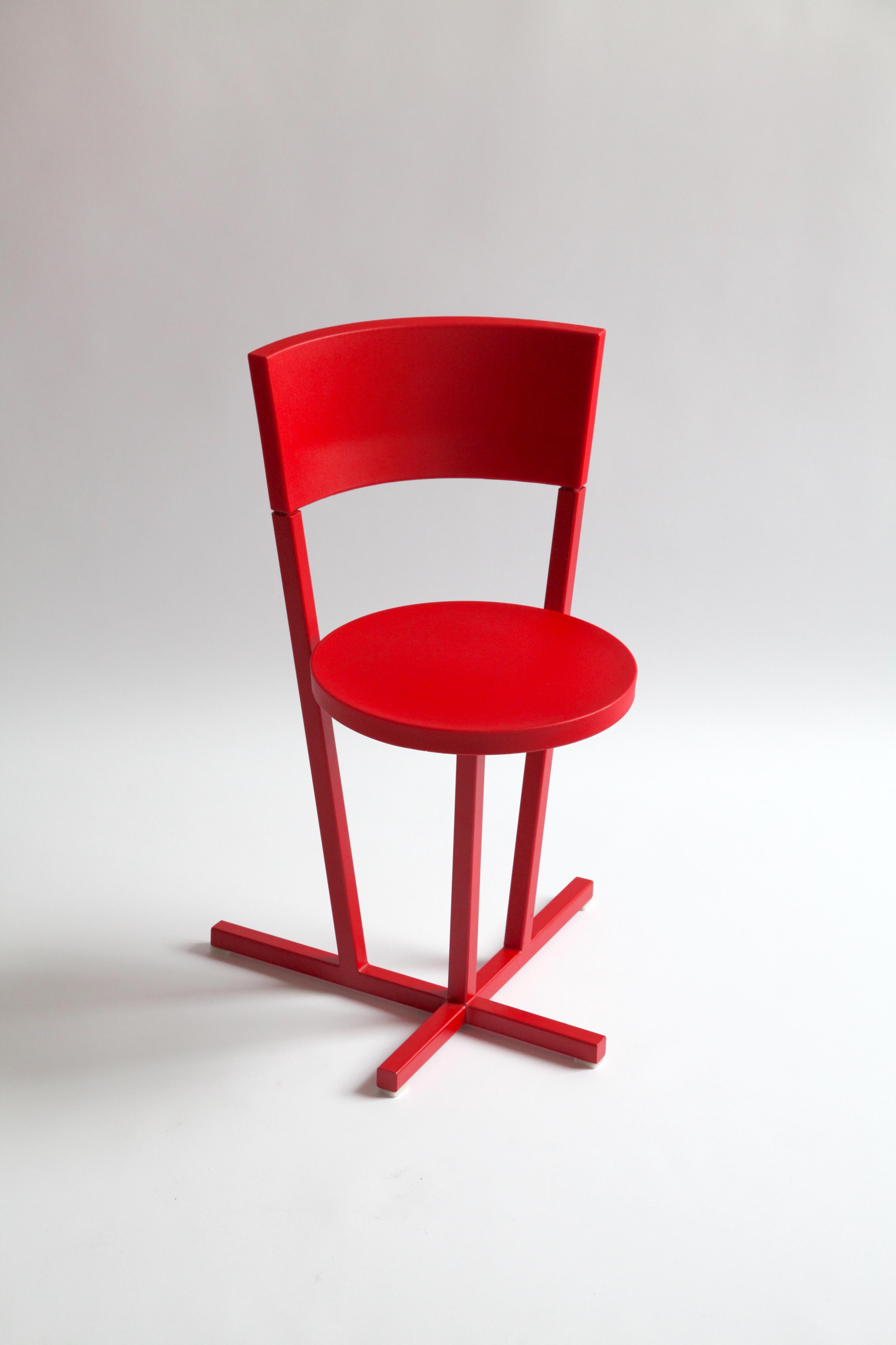 This prototype Stedelijk Chair was designed for the Stedelijk Museum in Amsterdam. 

The chair is not produced because of director change at the Stedelijk Museum.
A few prototypes are made and one of them is in in collection of Stedelijk