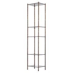 Steel and Brass Bookshelves by Lukasz Friedrich