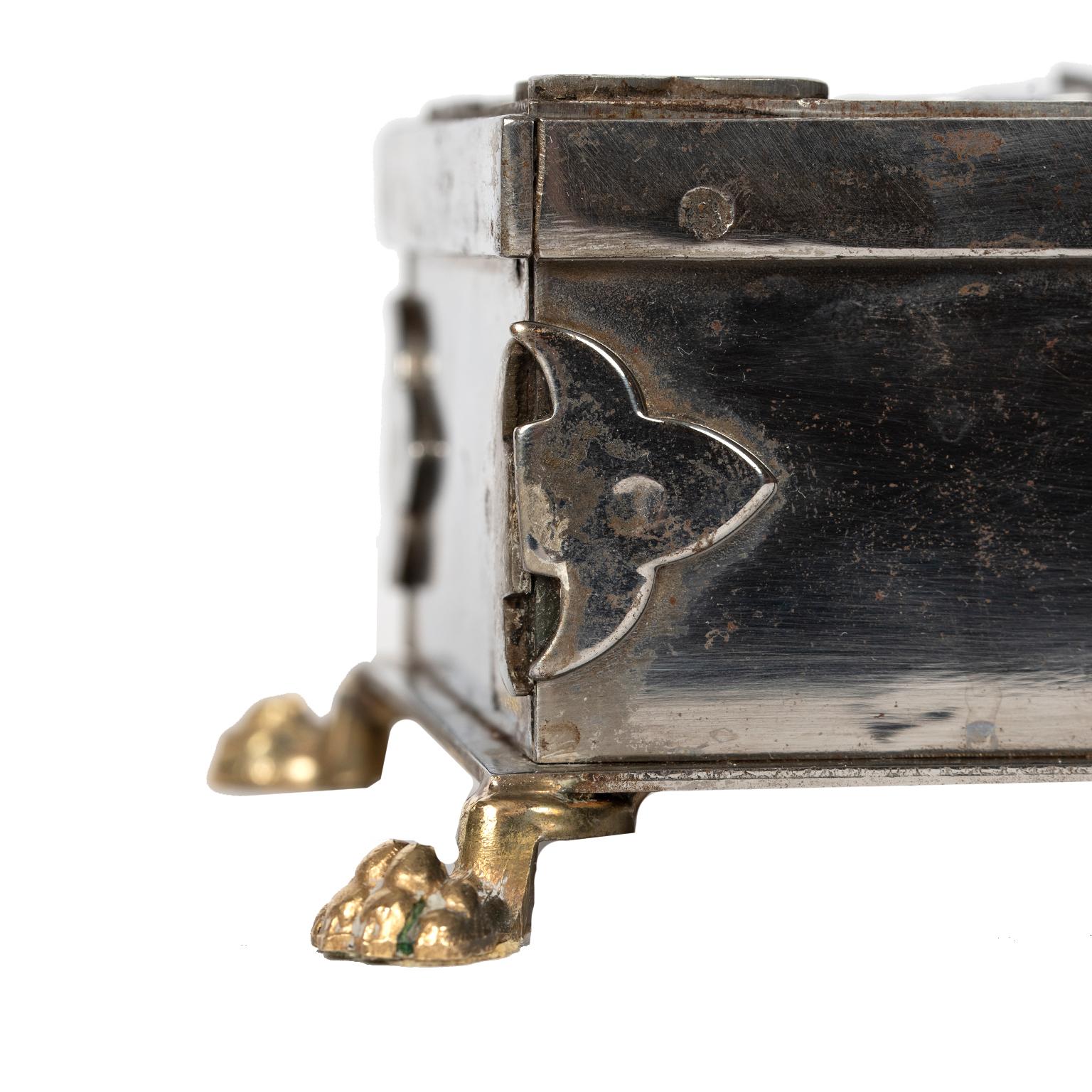 Steel and Brass Document Box, Italy, circa 1970 2