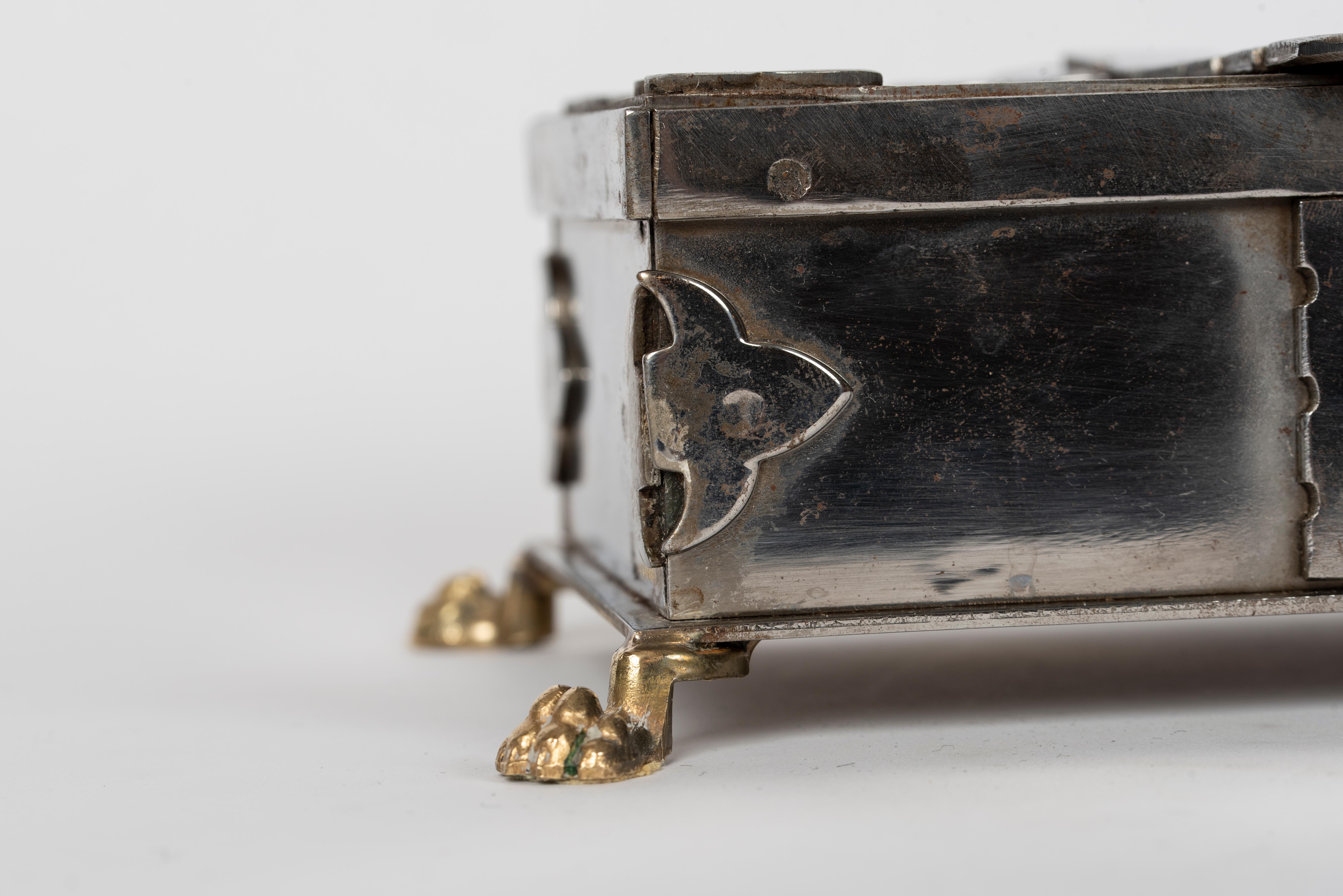 Steel and Brass Document Box, Italy, circa 1970 3