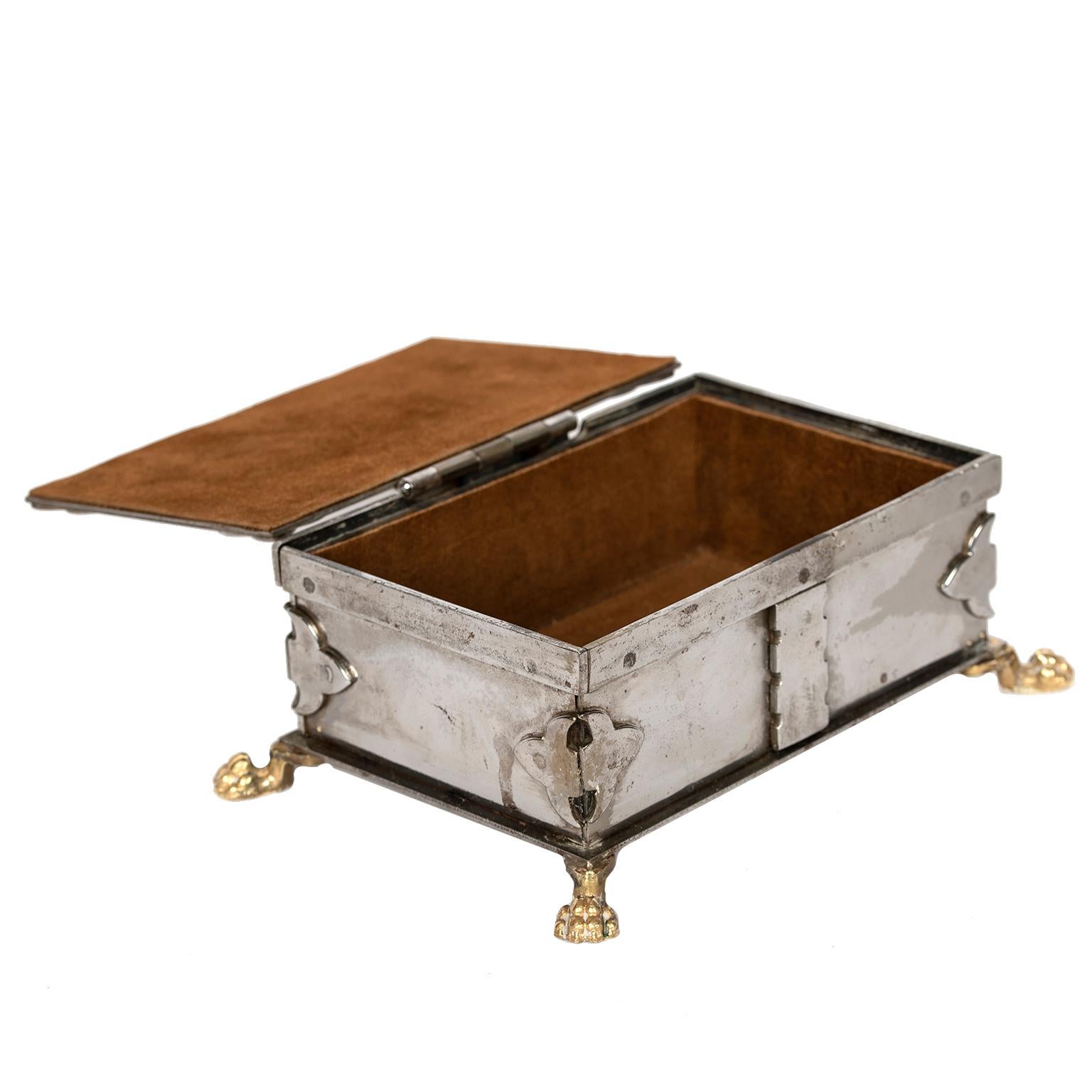 Late 20th Century Steel and Brass Document Box, Italy, circa 1970