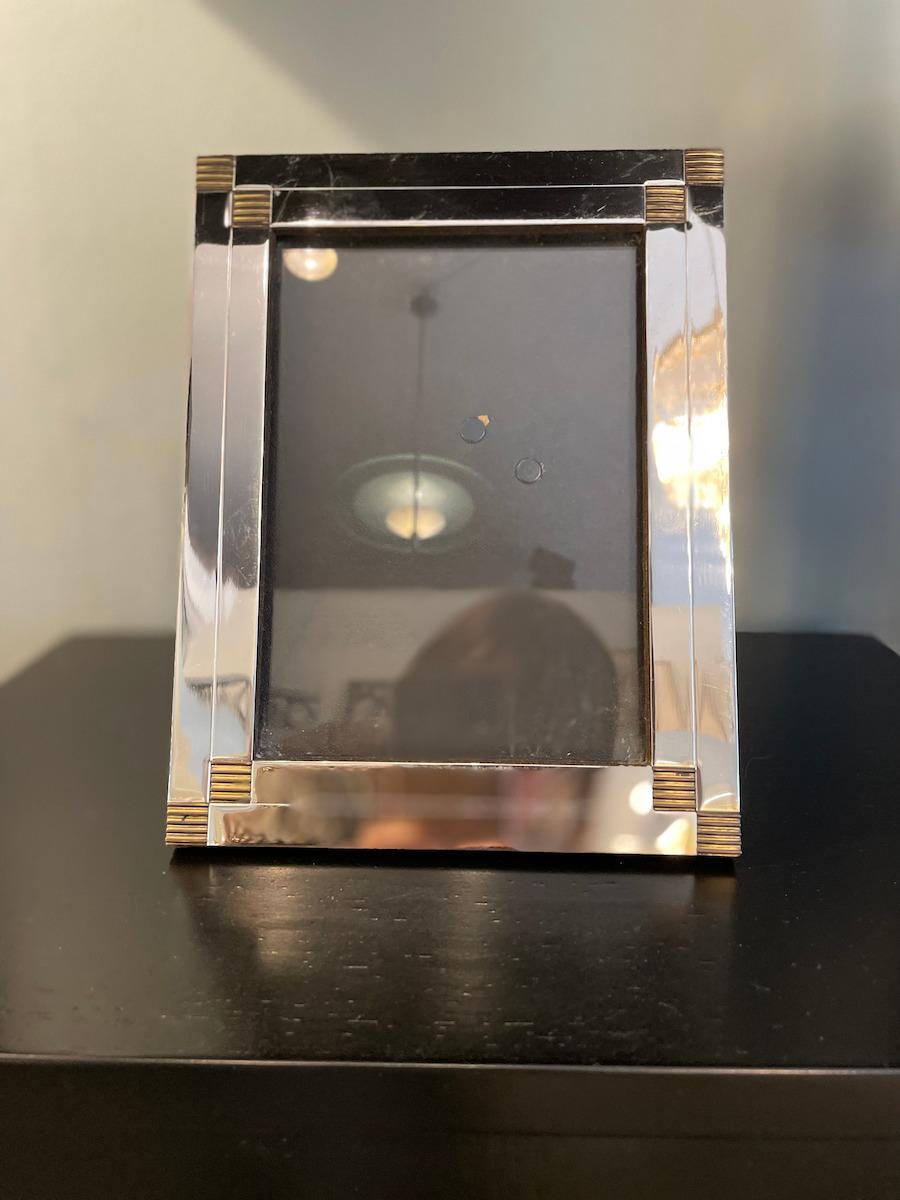 Cadre en acier et laiton 1970 en vente 2