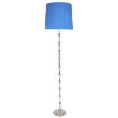 Steel and Brass Two-Tone Floorlamp