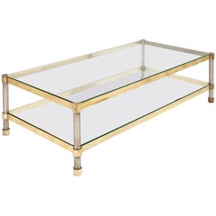 Vintage Steel and Bronze Coffee Table