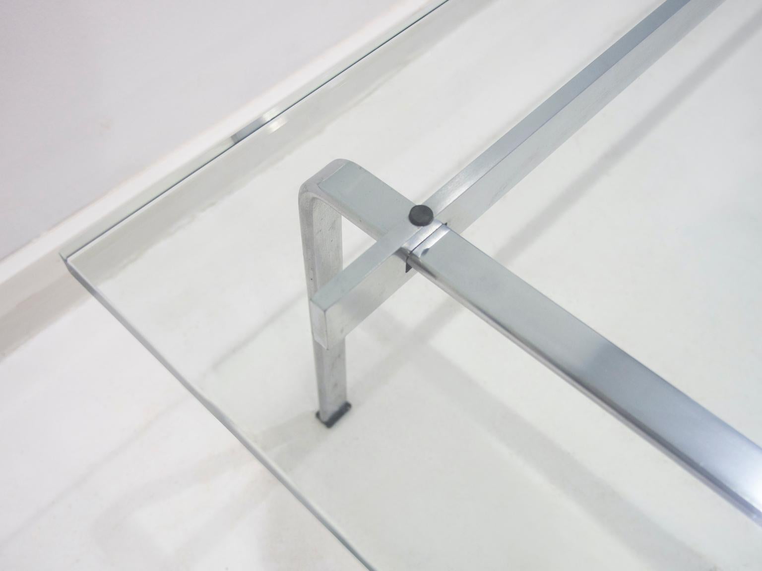 Steel and Glass Coffee Table, Model FK91, by Jørgen Kastholm & Preben Fabricius For Sale 2