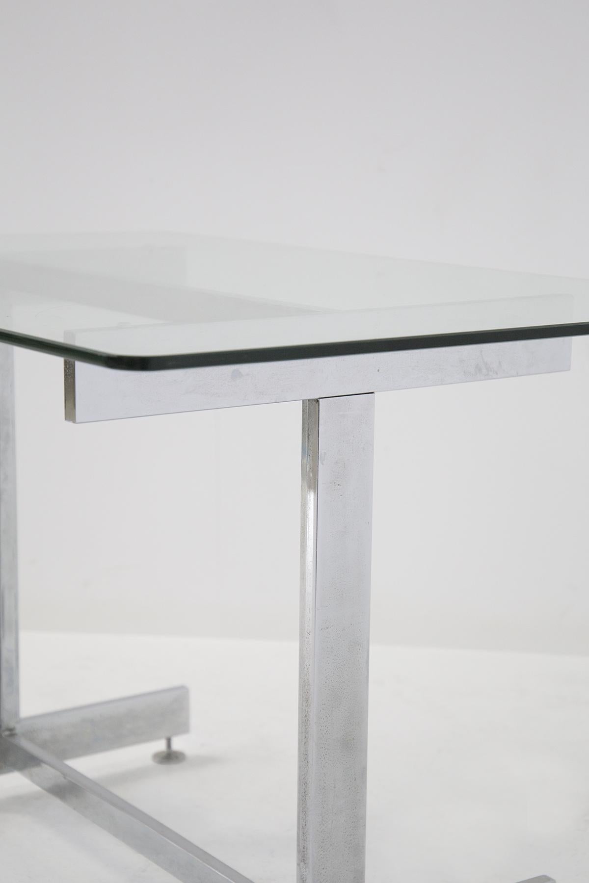 Steel and Glass Desk by Vittorio Introini from Vips Residence 1