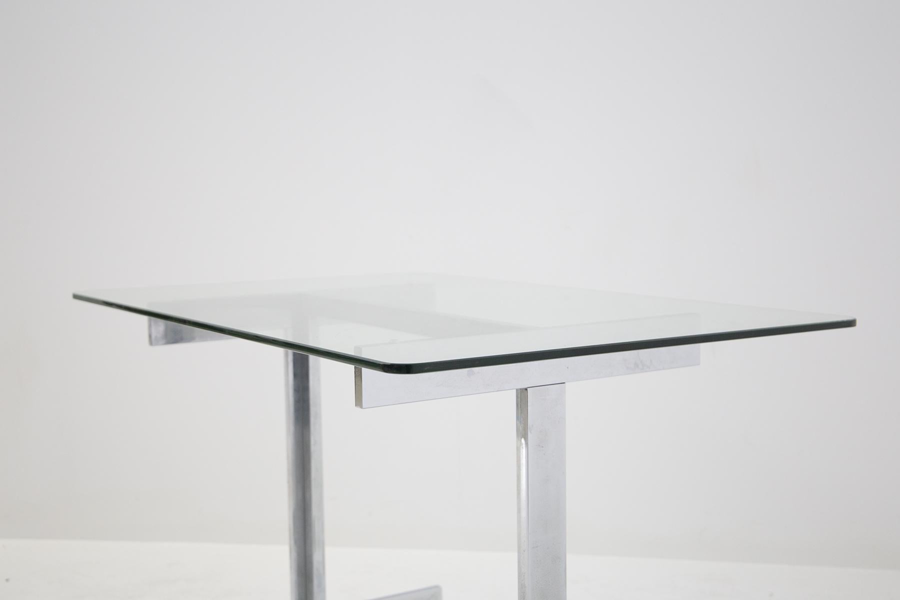 Steel and Glass Desk by Vittorio Introini from Vips Residence 2