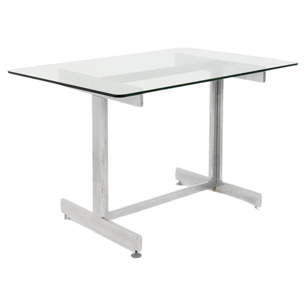Steel and Glass Desk by Vittorio Introini from Vips Residence
