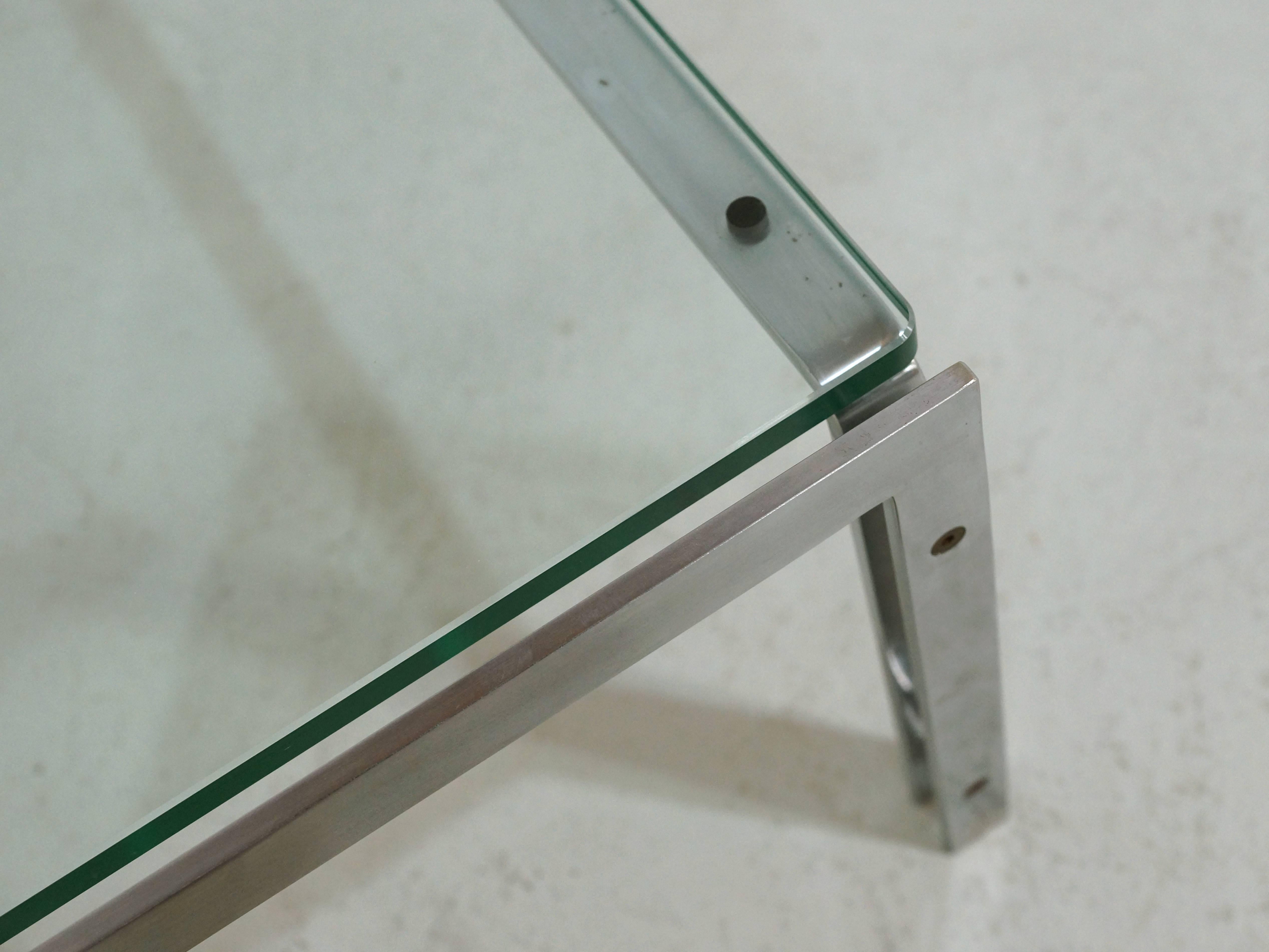 Steel and Glass Metaform M1 Coffee Table In Good Condition In 's Heer Arendskerke, NL