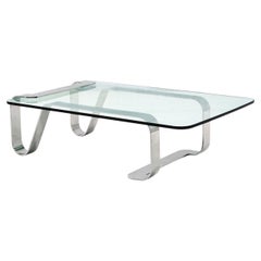 Steel and Glass "Odyssey" Coffee Table by Gary Gutterman, 1970