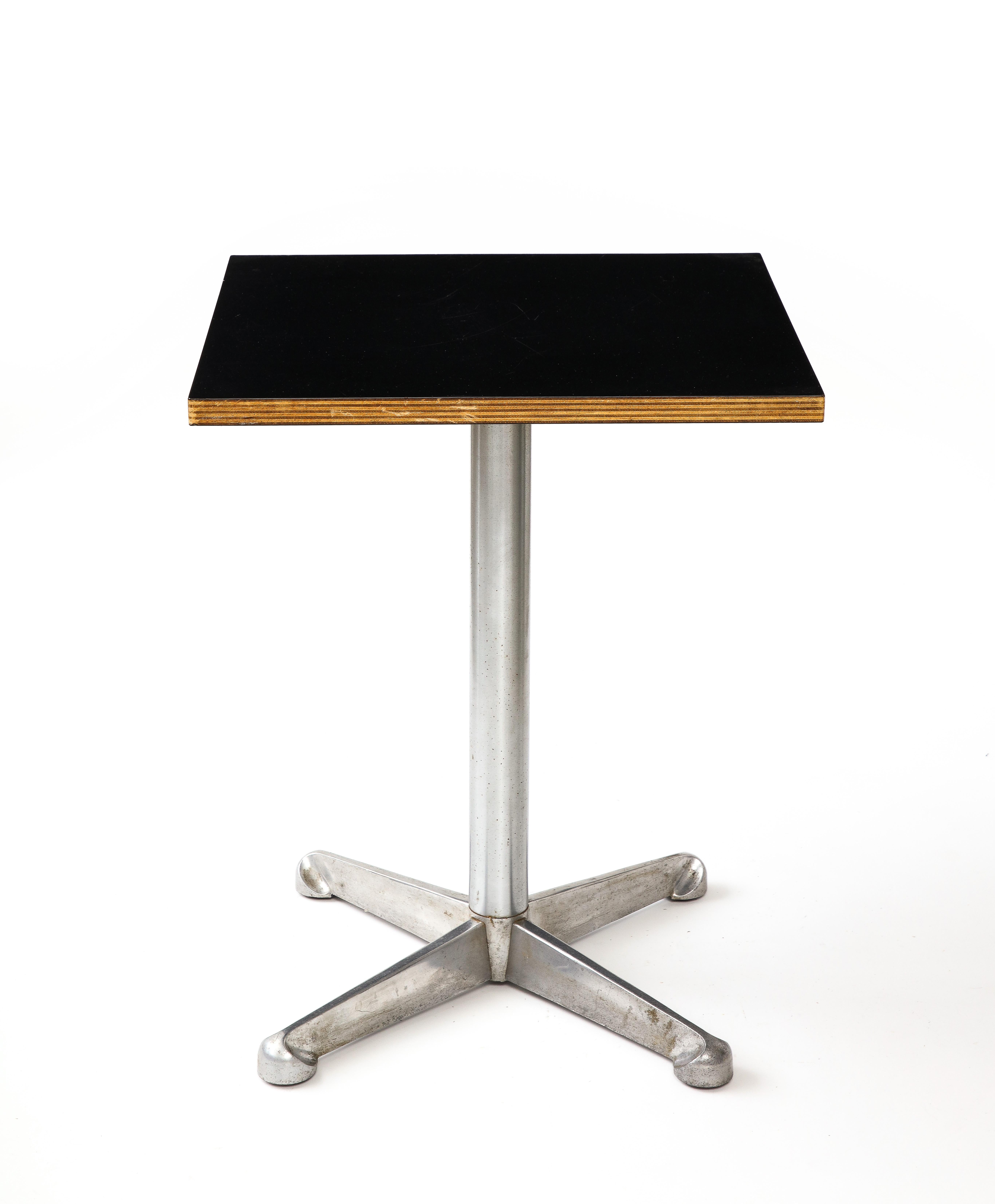 Mid-20th Century Steel and Laminate Side Table by Tecno, Italy, c. 1960 For Sale