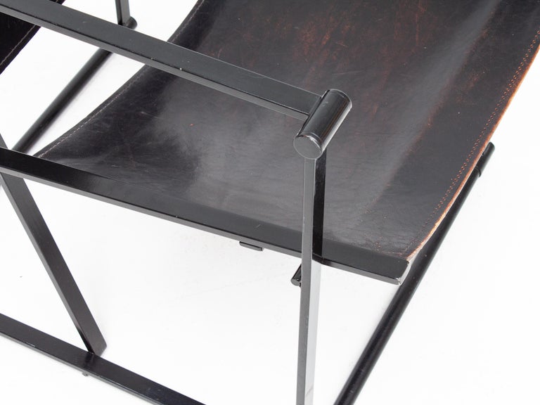 Steel and Leather FM62 Chair by Radboud Van Beekum for Pastoe, 1980s 3