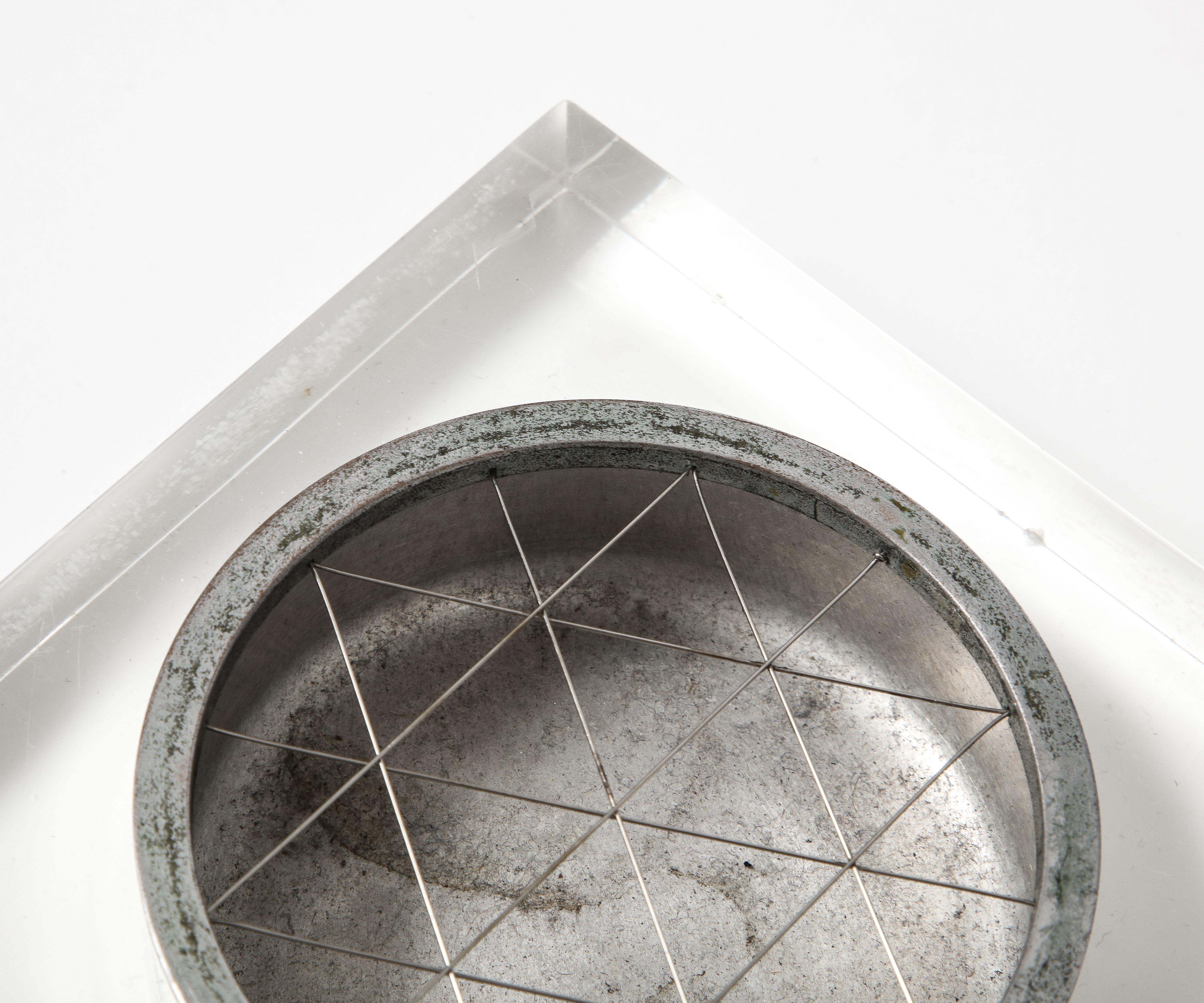 Cenicero/Vide Poche de Acero y Lucite en venta 4