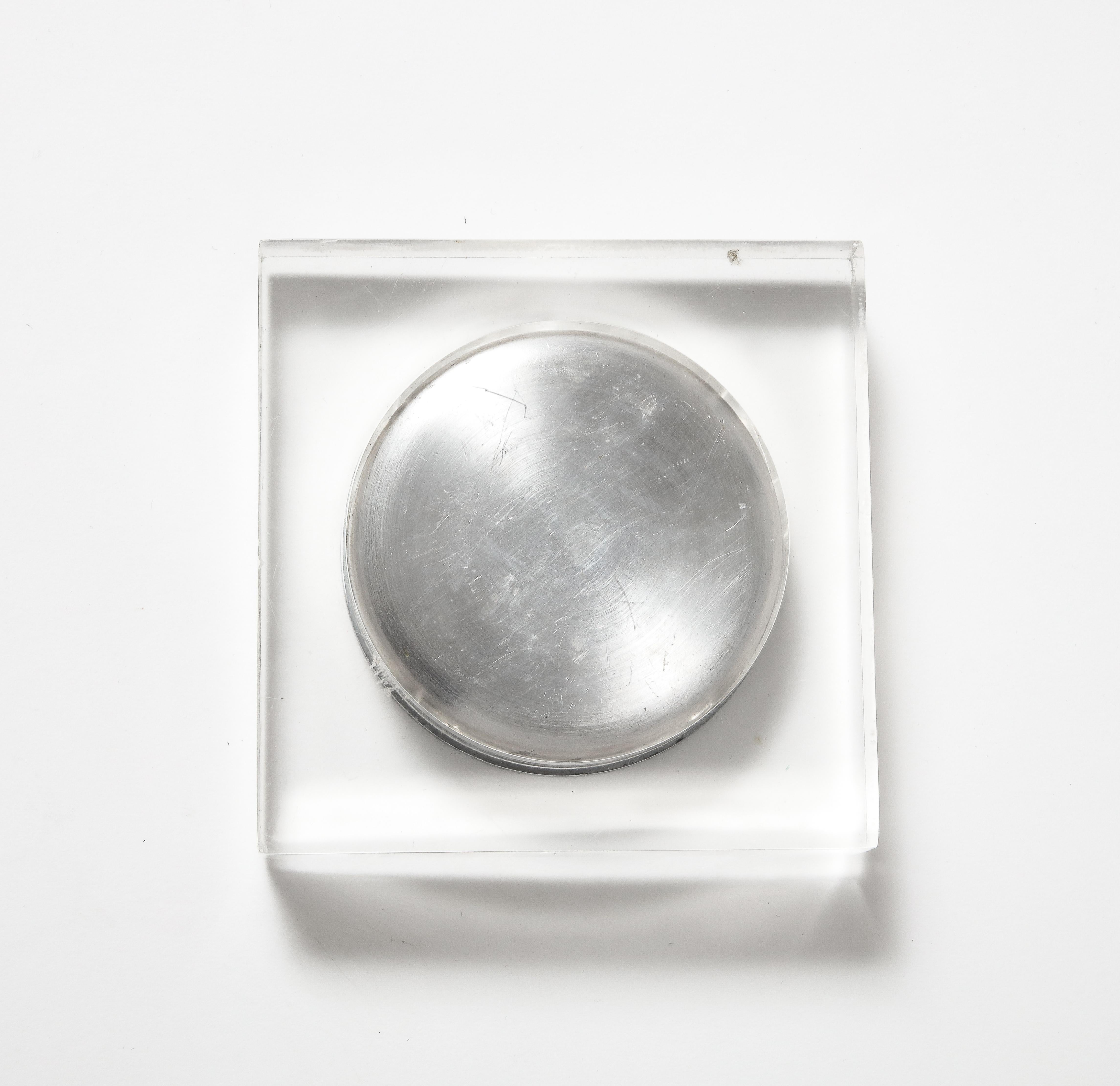 Cenicero/Vide Poche de Acero y Lucite en venta 5