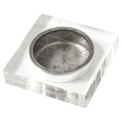 Steel and Lucite Ashtray/Vide Poche