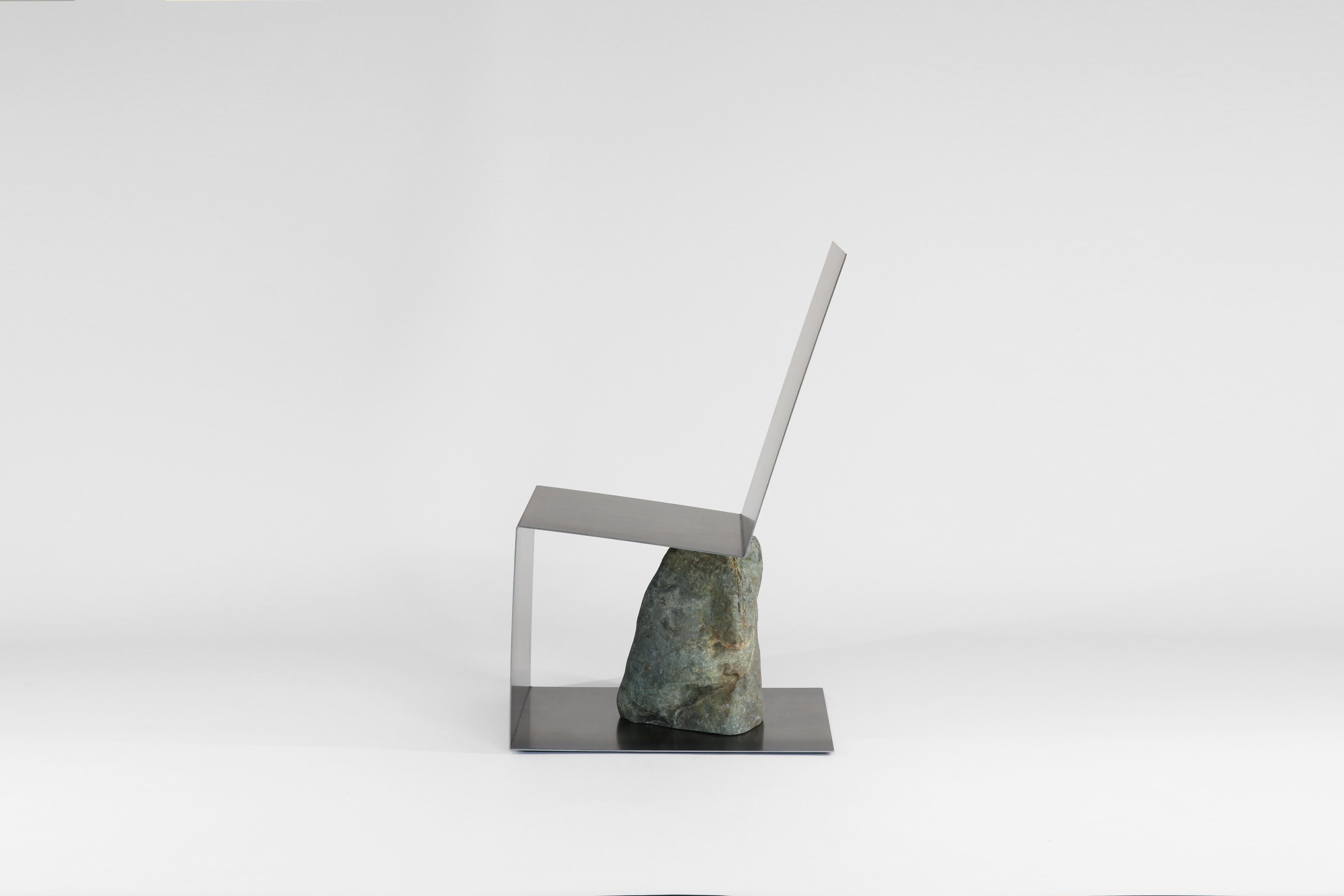 Steel and Stone Chair by Batten and Kamp 5