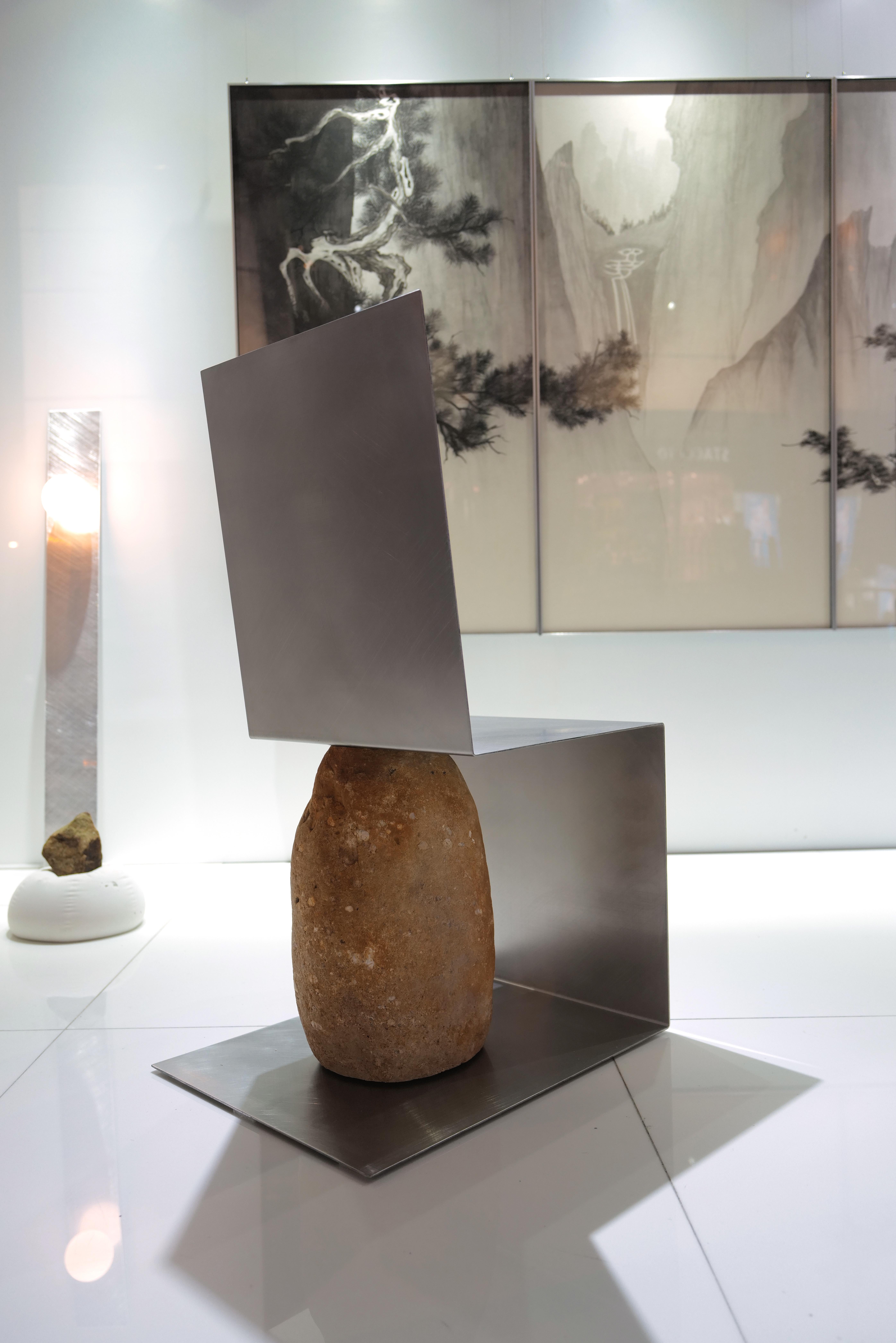 Hong Kong Steel and Stone Chair by Batten and Kamp