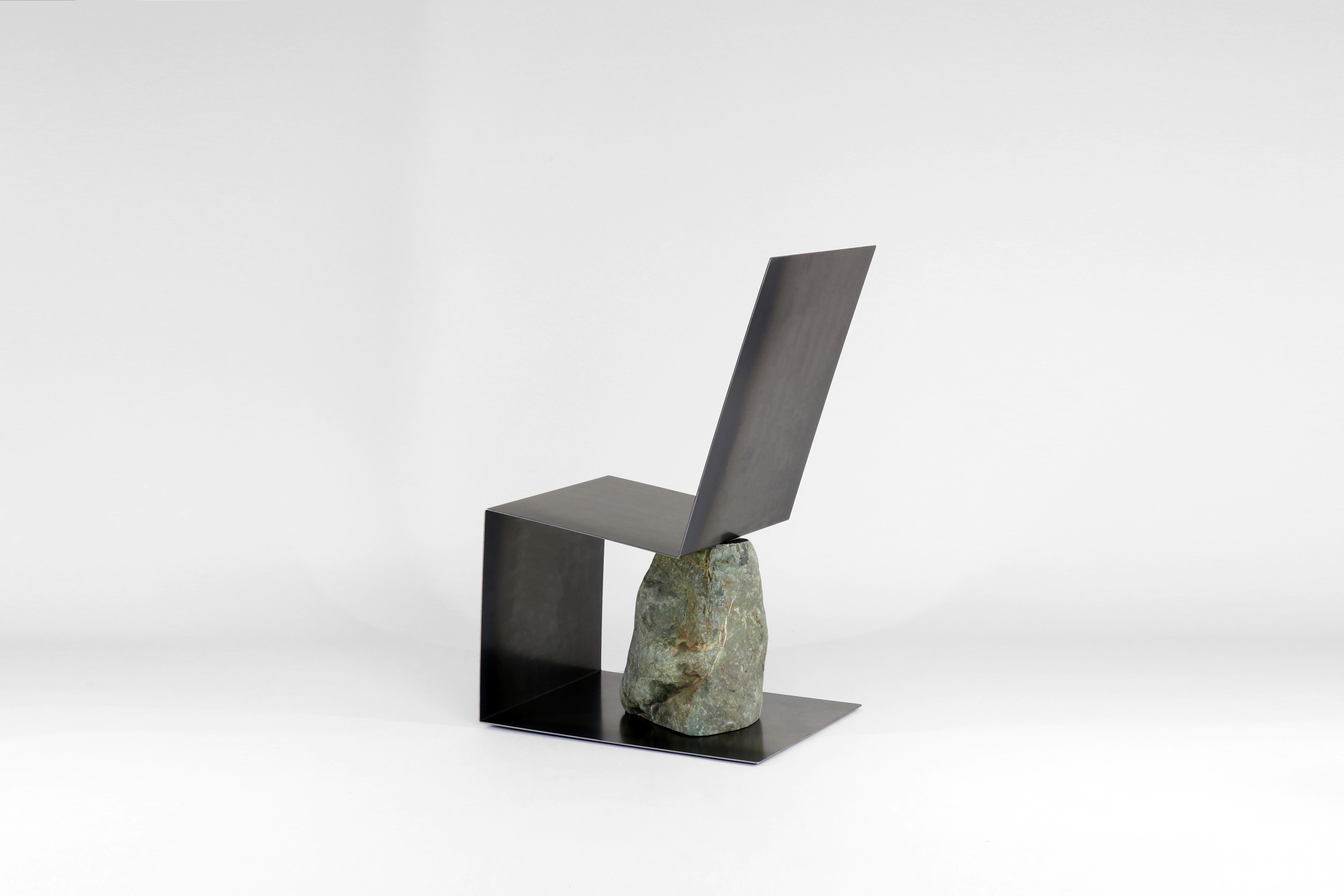 Steel and Stone Chair by Batten and Kamp 4