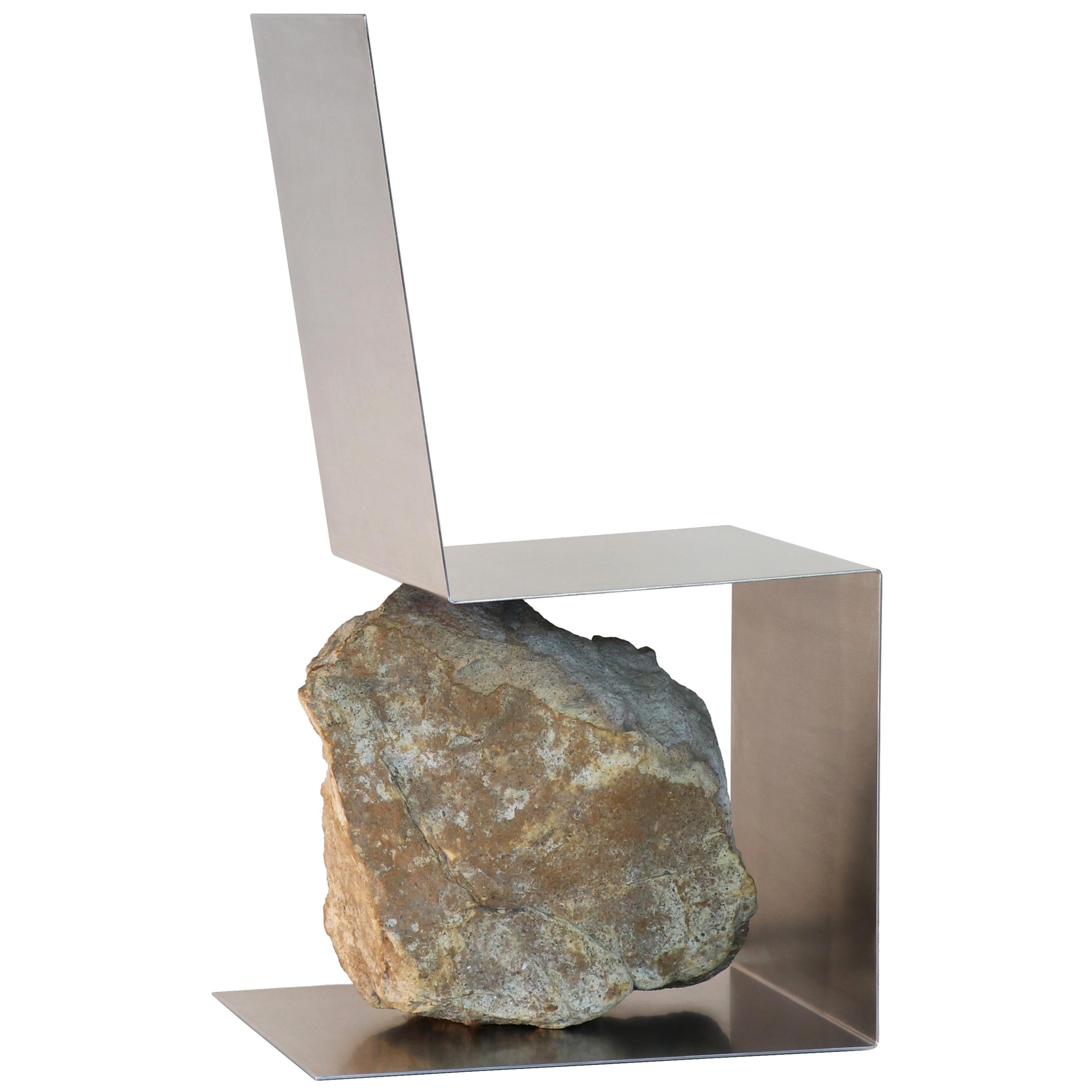 Steel and Stone Chair by Batten and Kamp