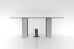Steel and Stone Console Table by Batten and Kamp