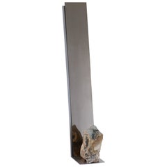 Steel and Stone Mirror by Batten and Kamp